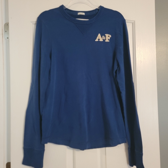 Abercrombie & Fitch Blue Muscle Fit Shirt - Picture 1 of 4